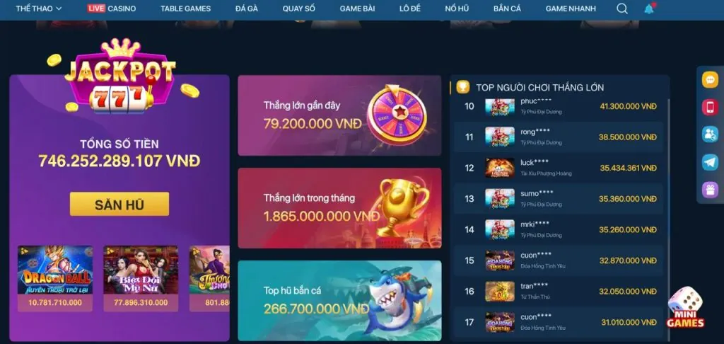Trò chơi cá cược tv88 22vip
